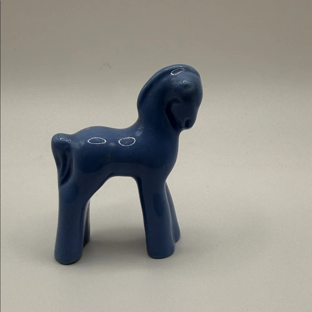 Shawnee Morton Pottery Blue Horse Figurine - Picture 2 of 11